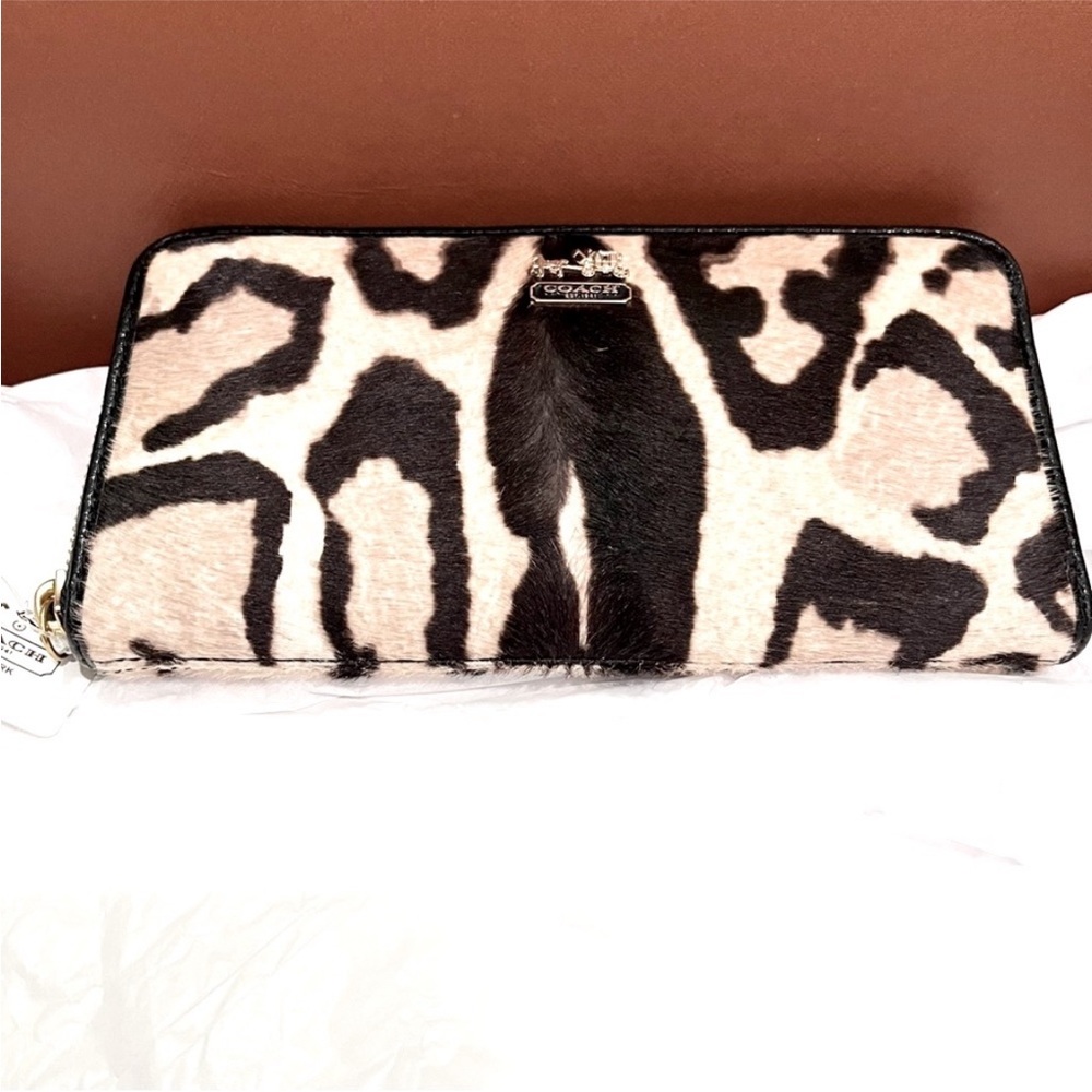 Coach 2012 Madison Haircalf Mix Madeline Satchel Shoulder Bag & Wallet Dusty NWT - Picture 14 of 16